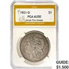 1921-D Morgan Silver Dollar PGA AU50 Struck Thru Grease