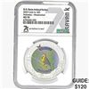 Image 1 : 2022 1oz Silver Cook Is. $5  NGC MS70