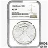 Image 1 : 1986 Silver Eagle NGC MS69