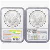 Image 2 : [2] 1986&1995 Silver Eagle NGC MS69