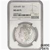 Image 1 : 1878 8TF Morgan Silver Dollar NGC MS60 PL