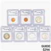 Image 1 : [7] 1946-1963 Assorted U.S. Coinage ICG MS