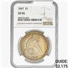 Image 1 : 1847 Seated Liberty Dollar NGC XF45