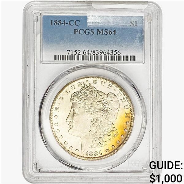 1884-CC Morgan Silver Dollar PCGS MS64
