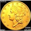 Image 1 : 1870-S $20 Gold Double Eagle UNCIRCULATED
