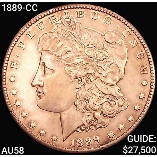 1889-CC Morgan Silver Dollar CHOICE AU