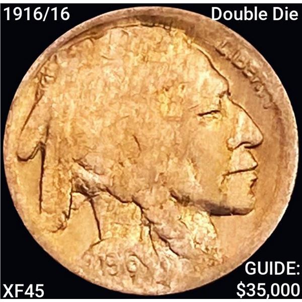 1916/16 Double Die Buffalo Nickel NEARLY UNCIRCULATED