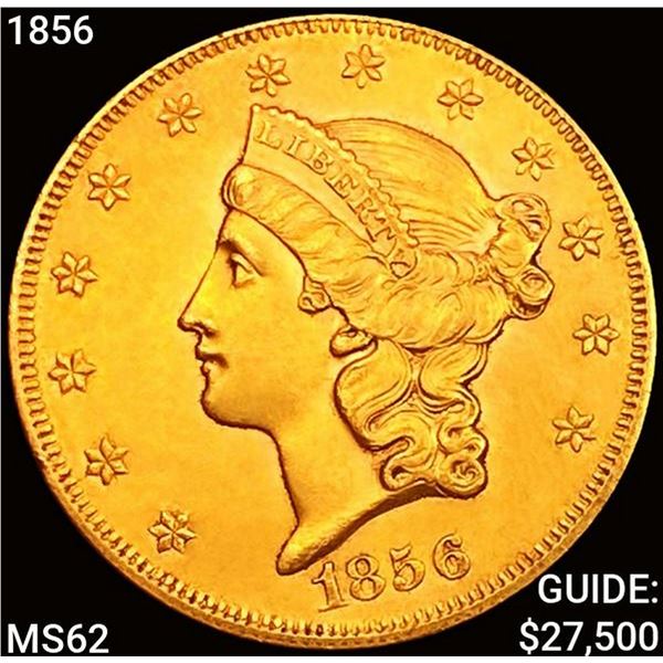 1856 $20 Gold Double Eagle UNCIRCULATED
