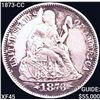 Image 1 : 1873-CC Seated Liberty Dime NEARLY UNCIRCULATED