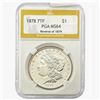Image 1 : 1878 REV 79 Morgan Silver Dollar PGA MS64