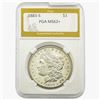 1883-S Morgan Silver Dollar PGA MS62+