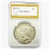 1927-D Silver Peace Dollar PGA MS63+