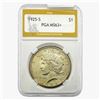 1925-S Silver Peace Dollar PGA MS63+