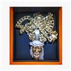 Image 3 : 10k Diamond Crested Jesus Pendant w/ Cuban Link Chain