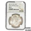 Image 1 : 1891-CC Morgan Silver Dollar NGC MS62 Spit. Eagle