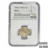 Image 1 : 1883/2 Shield Nickel NGC MS61