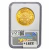 Image 2 : 1873 $20 Gold Double Eagle NGC MS61 Open 3