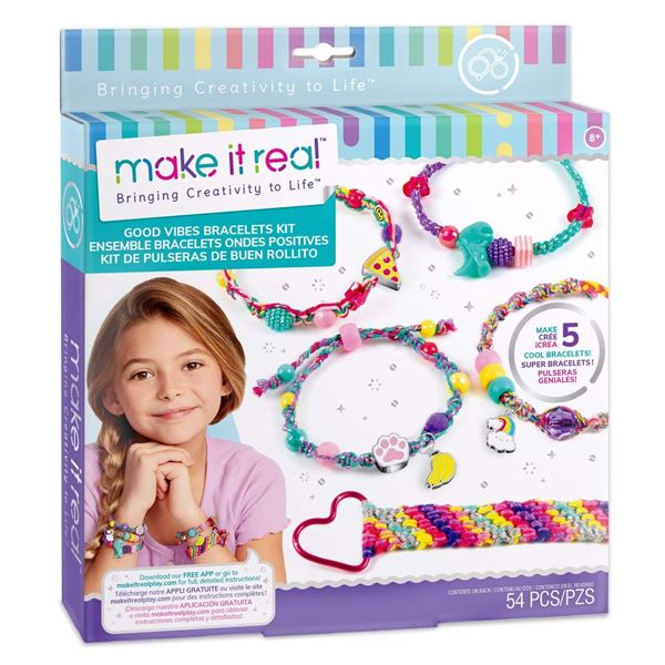 BRAND NEW MAKE IT REAL GOOD VIBES BRACELET KIT