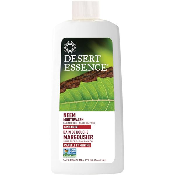 NEW 473ML BOTTLE OF DESERT ESSENCE NEEM MOUTHWASH