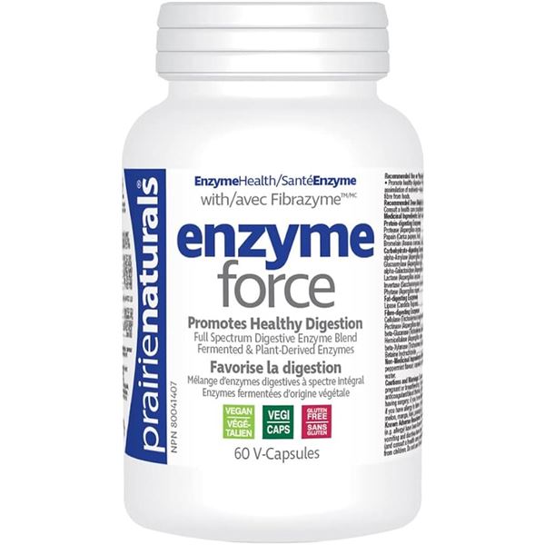 NEW PRAIRIES NATURALS ENZYME FORCE  60 CAPSULES