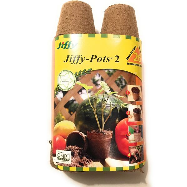NEW JIFFY POTS 2 - 26 PACK