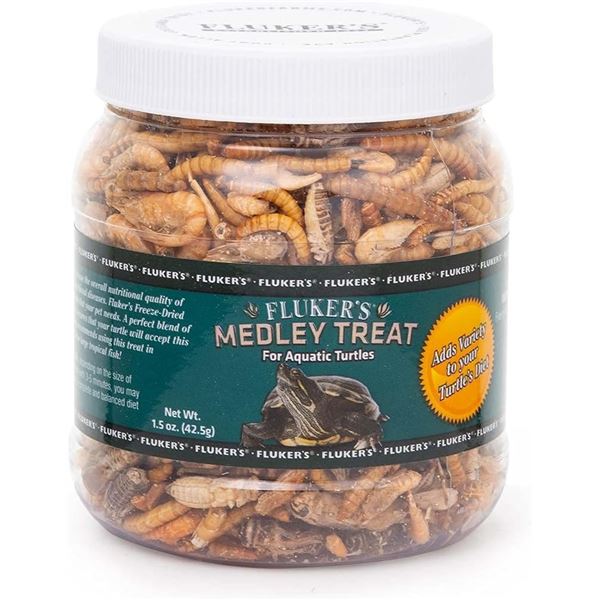 NEW FLUKER'S MEDLEY TREAT 42.5G AQUATIC TURTLE
