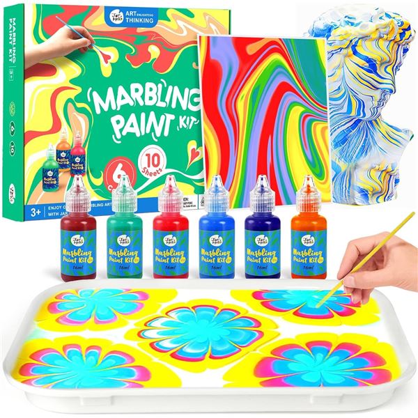 NEW JAR MELO WATER MARBLING PAINT KIT FOR AGES 3+