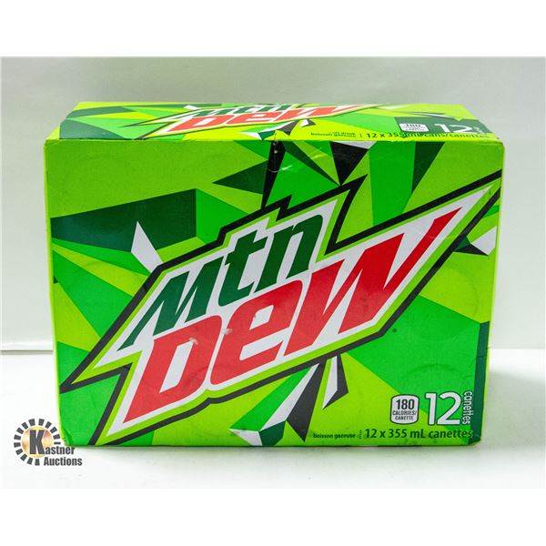 NEW CASE OF 12 CANS OF MOUTAIN DEW BOLD CITRUS