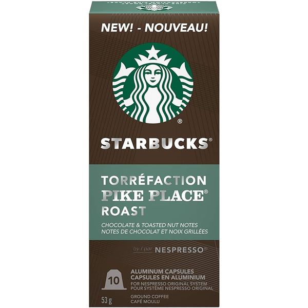 NEW STARBUCKS BY NESPRESSO PIKE PLACE ROAST