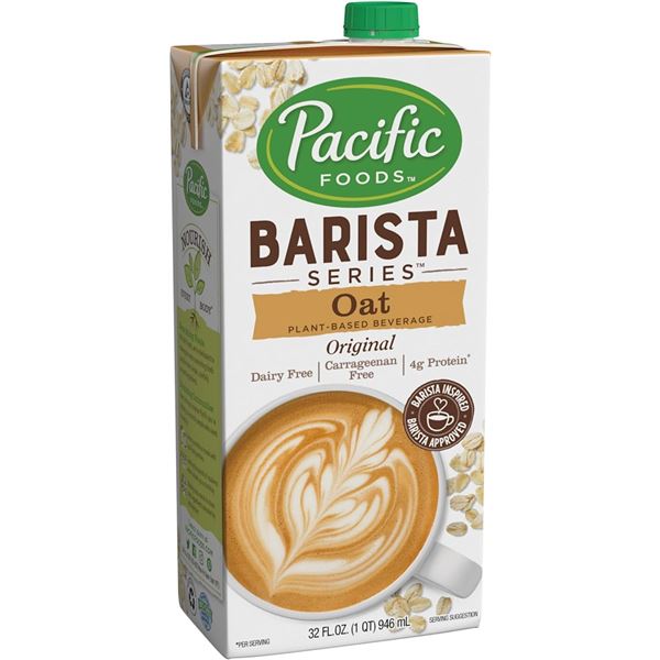 8 NEW PACIFIC FOODS BARISTA SERIES OAT MILK