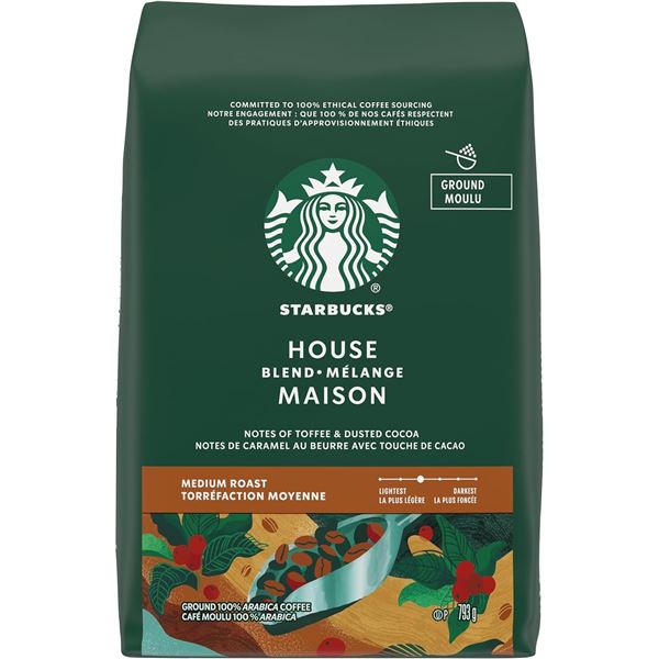 NEW 793G BAG OF STARBUCKS HOUSE BLEND MEDIUM ROAST