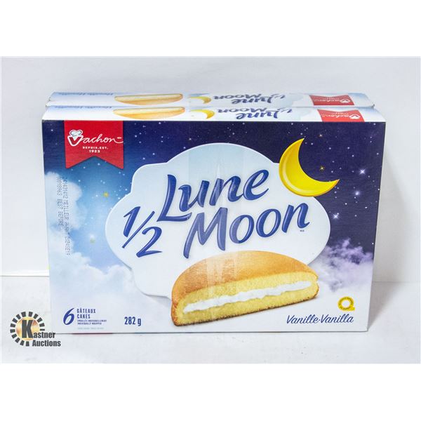 2 NEW BOXES OF VACHON 1/2 MOON VANILLA CAKES