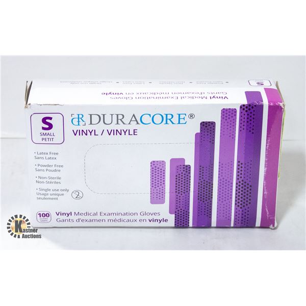NEW DURACORE VINYL GLOVES SIZE SMALL