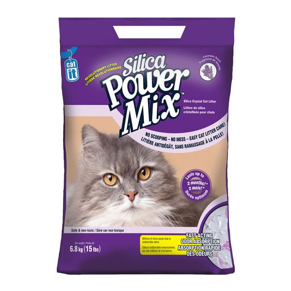 NEW SILICA POWER MIX CAT LITTER 15LB BAG
