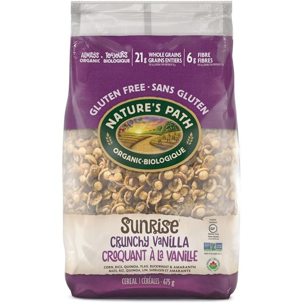 NEW 675G BAG NATURE'S PATH SUNRISE CRUNCHY VANILLA