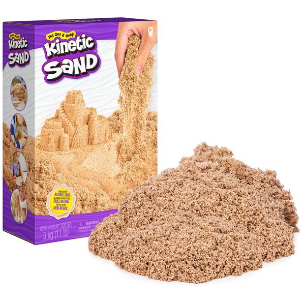 NEW KINETIC SAND 11LB NATURAL BROWN