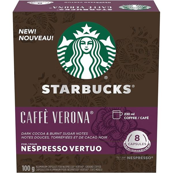 NEW STARBUCKS CAFFE VERONA NESPRESSO VERTUO