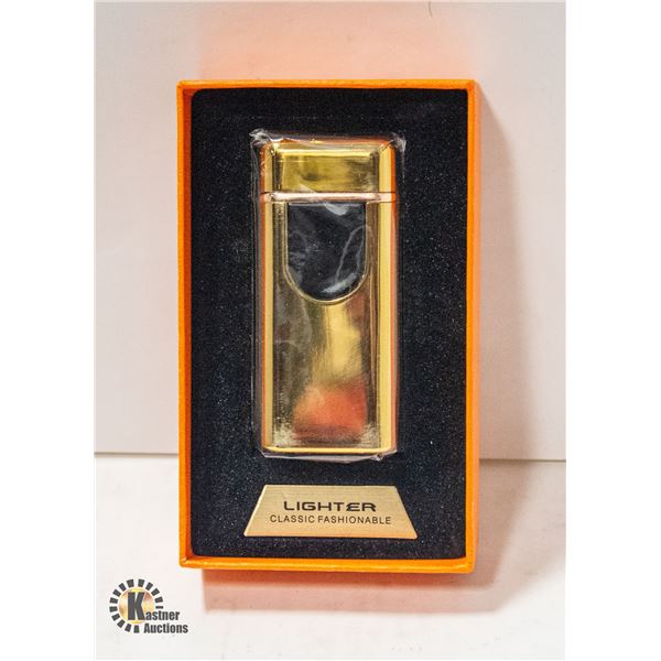 NEW GOLD USB TWIN FLAME PLASMA  ARC LIGHTER