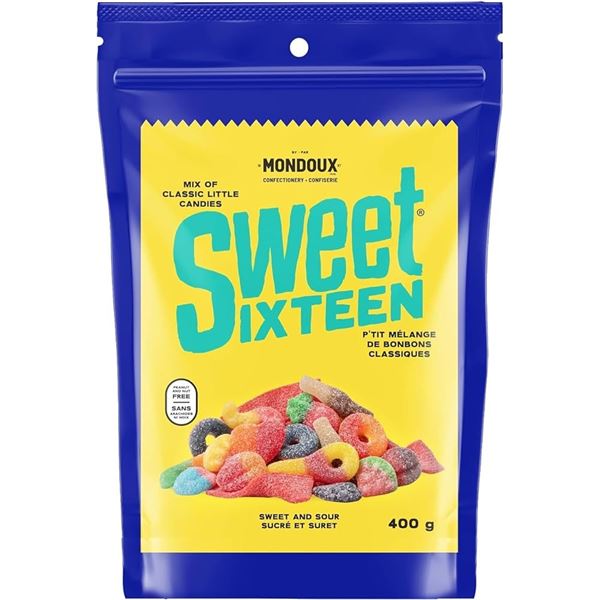 NEW 400G MONDOUX SWEET SIXTEEN MIX OF CANDIES