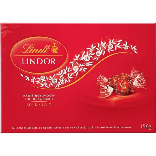 NEW 156G LINDOR MILK CHOCOLATE