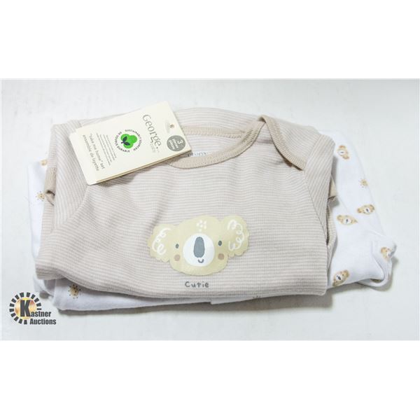 NEW GEORGE BABY CUTIE 2 PC SET NEUTRAL 6-9 MONTHS
