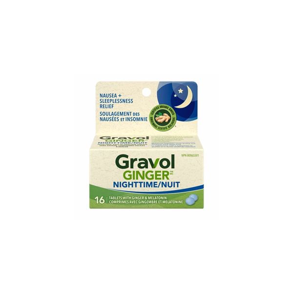 NEW 16 GRAVOL GINGER NIGHTTIME