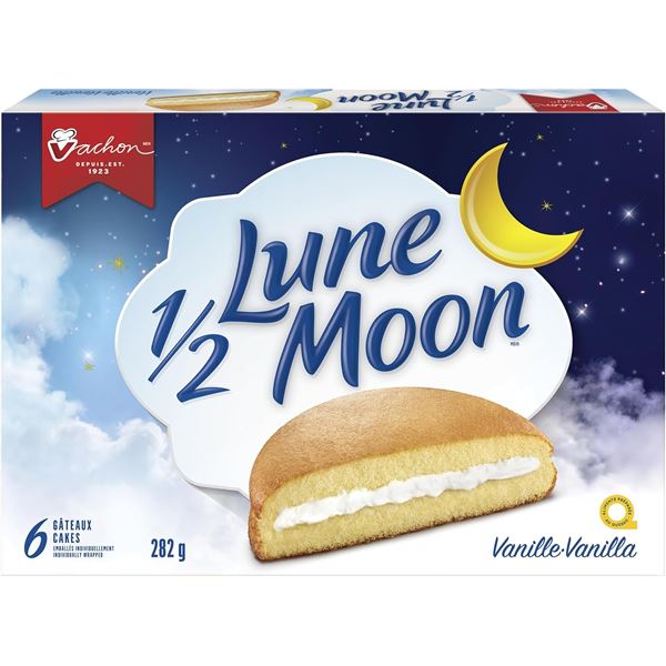 3 X 282G BOXES OF VACHON 1/2 MOON VANILLA CAKES