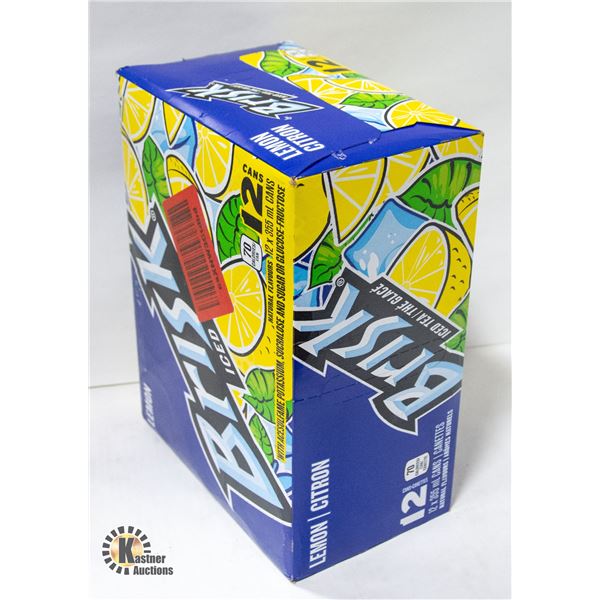 CASE OF 12 LEMON BRISK ICED TEA - 355ML PER CAN