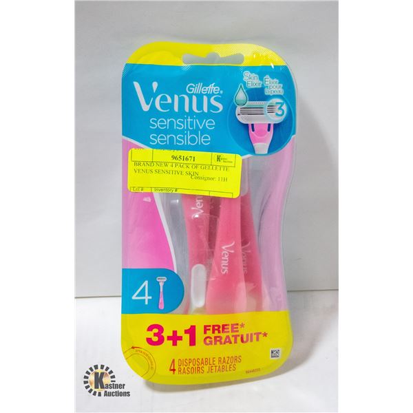 BRAND NEW 4 PACK OF GELLETTE VENUS SENSITIVE SKIN