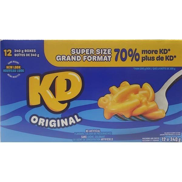 CASE OF 12 X 340G BOXES WITH KD ORIGINAL - SUPER