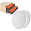 Image 1 : 2 PACK NEW TALOYA FLUSH MOUNT LED CEILING LIGHT