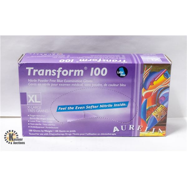 BRAND NEW 100 PACK OF AURELIA XL NITRILE POWDER