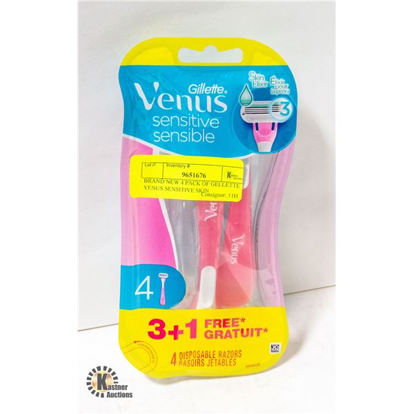 BRAND NEW 4 PACK OF GELLETTE VENUS SENSITIVE SKIN