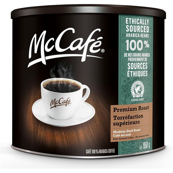 950G CAN OF MCCAFE PREMIUM ROAST MEDIUM FINE GRIND